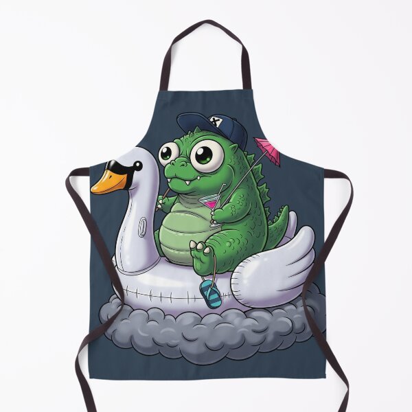 Item preview, Godzilla Chibi Float Dark Swan Kawaii designed and sold by EsenciaZen.