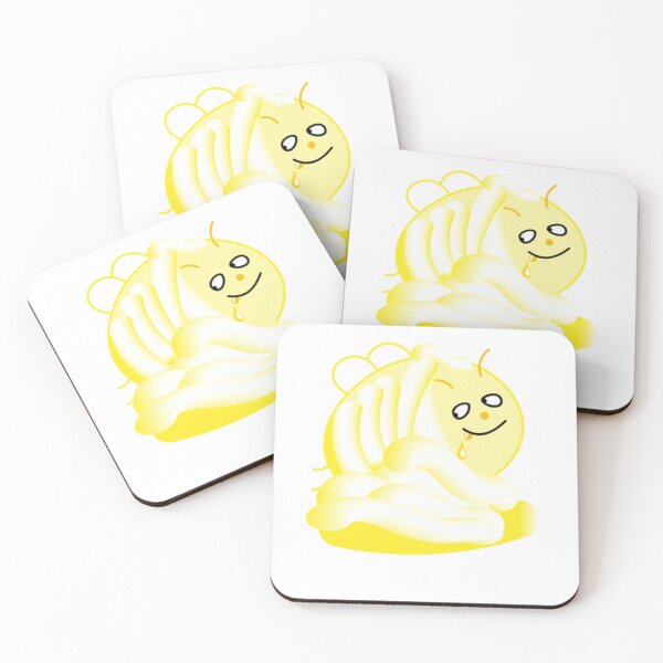 Item preview, Funny bee is nibbling mayonnaise designed and sold by ellenjobin.