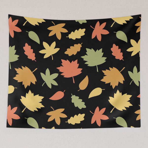 Item preview, Autumn Leaves Pattern iPhone Case - Vibrant Fall Design with Warm Colors on Black Background designed and sold by FestivityFinds.
