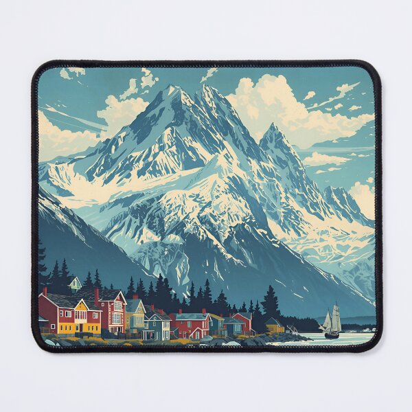 Item preview, Ushuaia Travel Poster – End of the World designed and sold by Scorpio Tees.