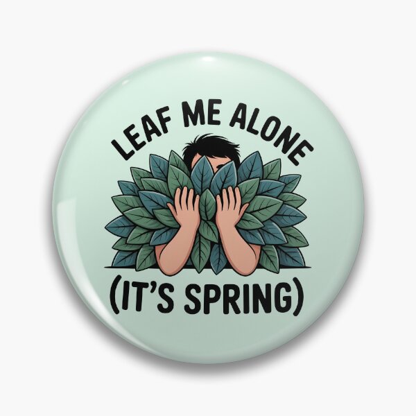 Item preview, Leaf Me Alone (It’s Spring) – Playful Botanical Design designed and sold by Jollys-ArtShop.