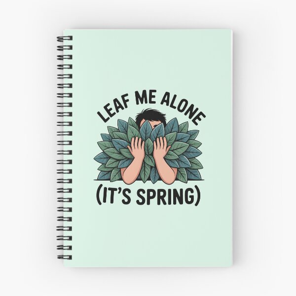 Item preview, Leaf Me Alone (It’s Spring) – Playful Botanical Design designed and sold by Jollys-ArtShop.