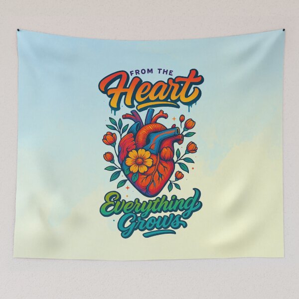 Item preview, From the Heart Everything Grows | Floral Anatomy designed and sold by Xpression876.