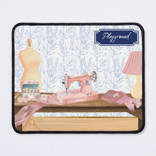 Item preview, Playground pink themed sewing station table work room designed and sold by thefrenchyviet.