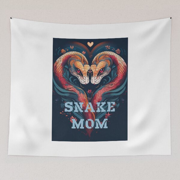 Item preview, Snake Mom Heart Design – Colorful Snake Lovers Tattoo-Style Art for Reptile Moms designed and sold by DavidMay.