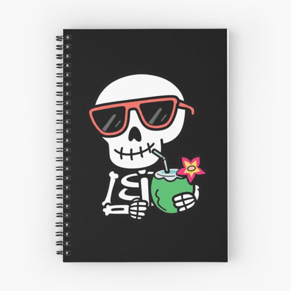 Item preview, Cute Summer Skeleton with Sunglasses and Coconut Drink – Funny Kawaii Cartoon Design designed and sold by ColorSplash123.