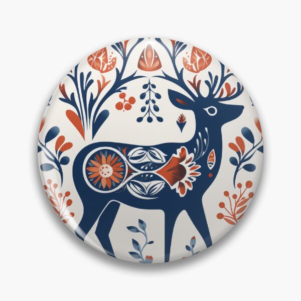 Artikelvorschau, Scandinavian Christmas Deer entworfen und verkauft von OldCRStudio.