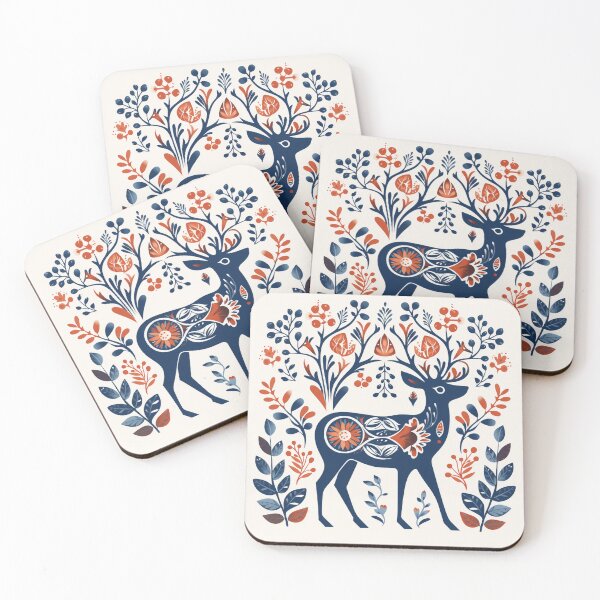 Artikelvorschau, Scandinavian Christmas Deer entworfen und verkauft von OldCRStudio.