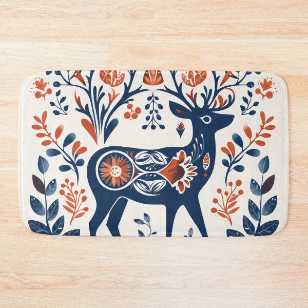 Item preview, Scandinavian Christmas Deer designed and sold by OldCRStudio.