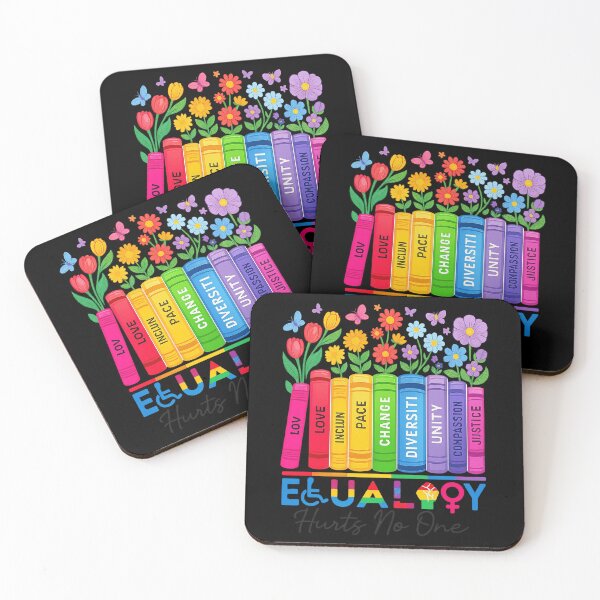 Item preview, Equality Hurts No One Book Flower Rainbow Pride Month LGBTQ  designed and sold by trangtuyet.