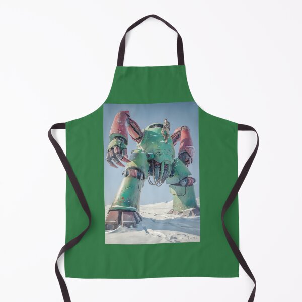 Item preview, Giant Robot Soldier in Snowy Landscape designed and sold by ButlerzoShopus.