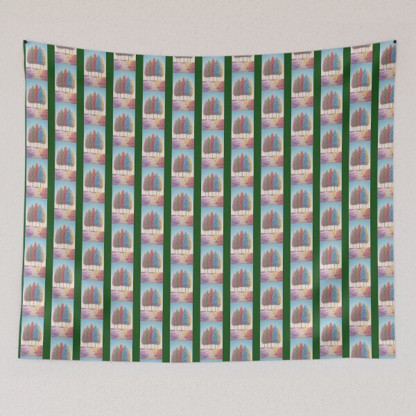 Item preview, Colorful Pine Trees Path designed and sold by ButlerzoShopus.
