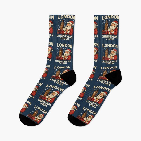 Item preview, London Christmas Vibes – Santa Claus World Tour Edition designed and sold by Globalcitytees.