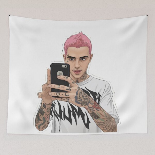 Item preview, Lil peep art illustrated animated designed and sold by gothboidesigns.