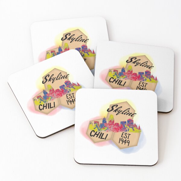 Item preview, cincinnati chili (colored skyline) designed and sold by Art.MadeByReese.