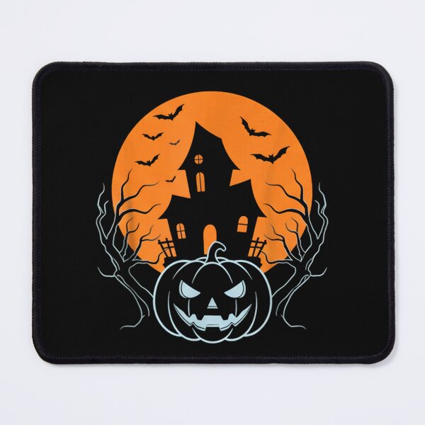 Item preview, Vintage Haunted House Pumpkin Halloween Scene designed and sold by svarupa.