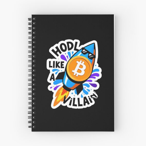 Item preview, Hodl Like A Villain Bitcoin Graphic designed and sold by RadDeck.