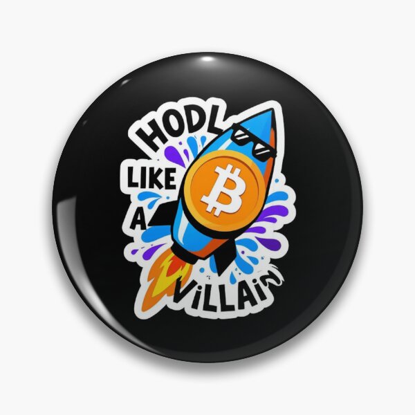 Item preview, Hodl Like A Villain Bitcoin Graphic designed and sold by RadDeck.
