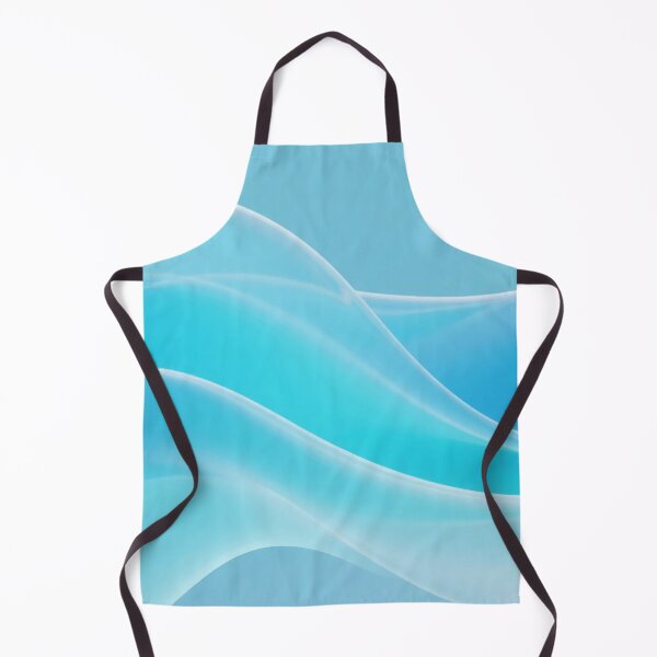 Item preview, Crystal blue abstract flowing waves with smooth curves and translucent gradient layers creating serene ocean-like composition designed and sold by Mimoshi ⭐⭐⭐⭐⭐.