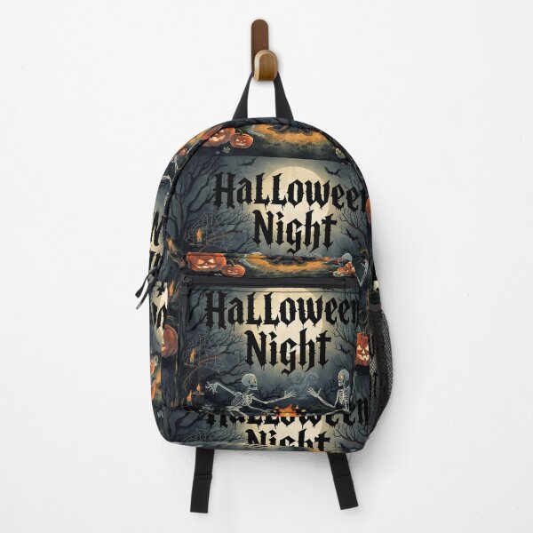 Item preview, Halloween, Skeletons dancing around a bonfire at night in a spooky forest. designed and sold by PWDigitalArt.