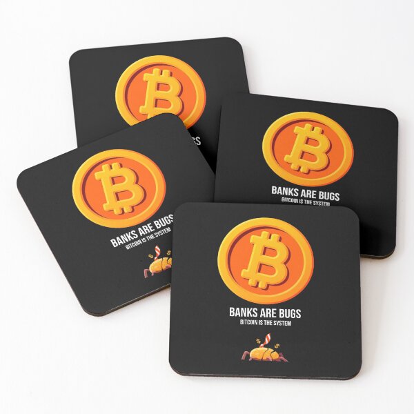 Item preview, Banks Are Bugs Bitcoin Design designed and sold by RadDeck.