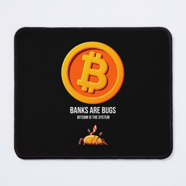 Item preview, Banks Are Bugs Bitcoin Design designed and sold by RadDeck.