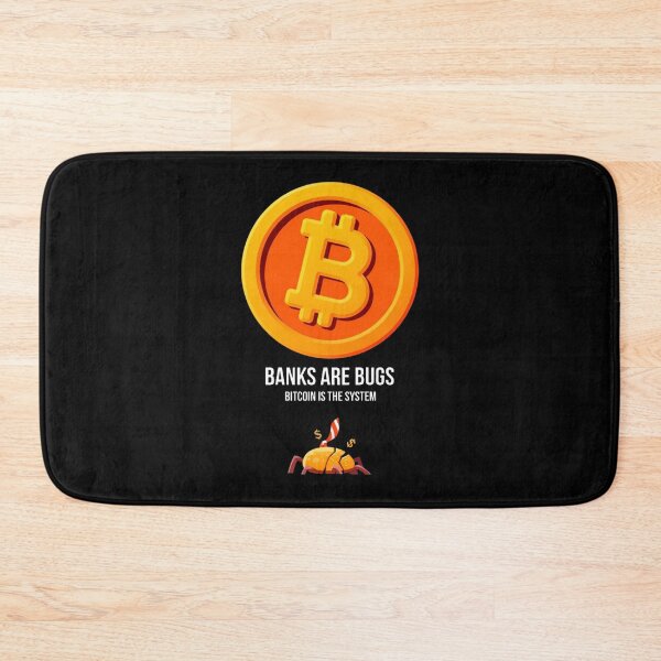 Item preview, Banks Are Bugs Bitcoin Design designed and sold by RadDeck.
