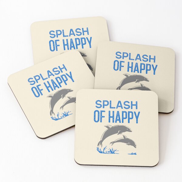 Item preview, Splash of Happy — Two Jumping Dolphins designed and sold by Novel Works Studio.