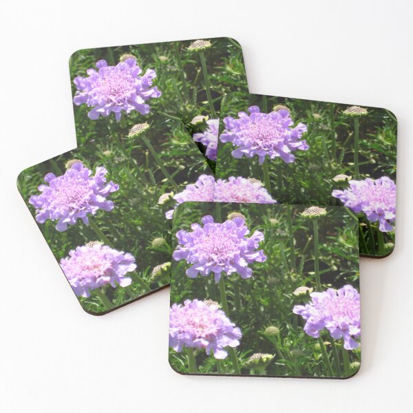 Item preview, Purple Pincushion Scabiosa Flower for Deep Love designed and sold by JoyousArt4u.
