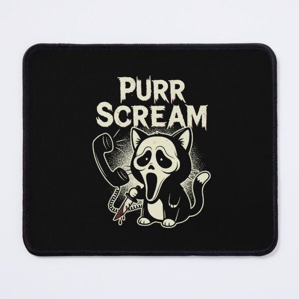 Item preview, Purr Scream Horror Cat Parody designed and sold by svarupa.