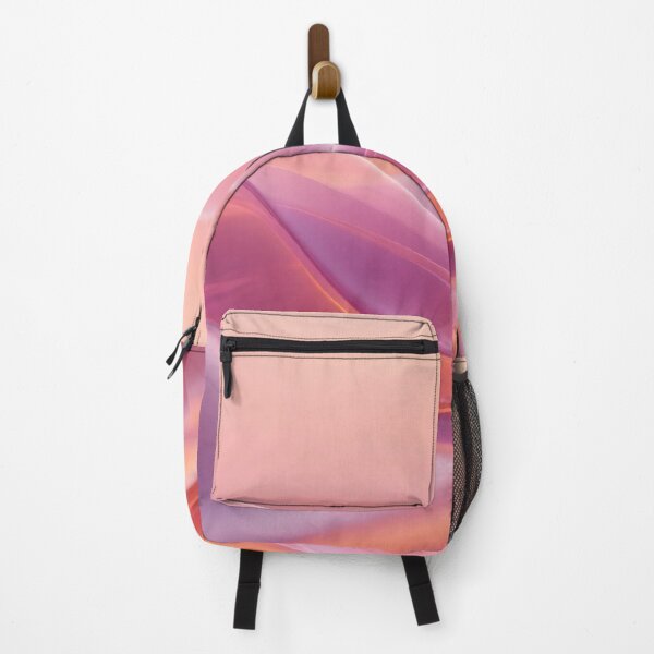 Item preview, Glowing pastel sunset waves with smooth flowing curves in pink orange and purple creating dreamy serene atmosphere designed and sold by Mimoshi ⭐⭐⭐⭐⭐.