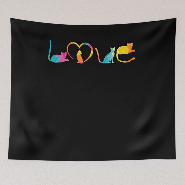 Item preview, Love Cats Colorful Watercolor Decoration Cute Cat Toy designed and sold by WalickiTwish.