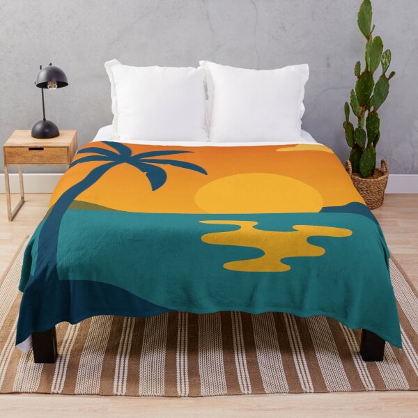 Item preview, Palm Tree Sunset Tropical Minimalist Landscape designed and sold by Vector Jack.