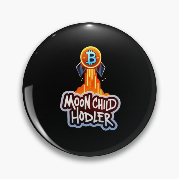 Item preview, Moon Child Hodler Bitcoin Design designed and sold by RadDeck.
