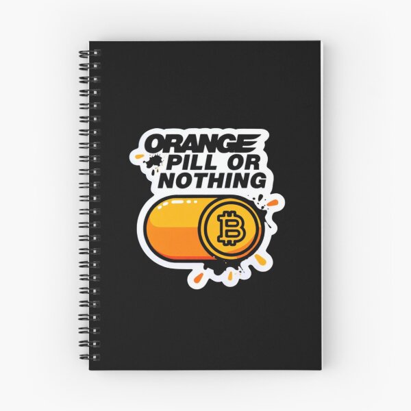Item preview, Orange Pill Or Nothing Bitcoin Artwork designed and sold by RadDeck.
