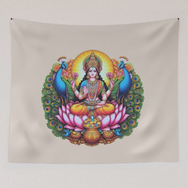 Item preview, Goddess Lakshmi designed and sold by Myra365Art.
