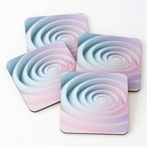 Item preview, Pastel spiral abstract pattern with smooth layered rings in blue pink and lavender creating dreamy depth designed and sold by Mimoshi ⭐⭐⭐⭐⭐.