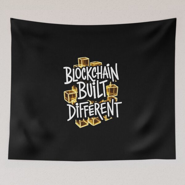 Item preview, Blockchain Built Different Bitcoin Graphic designed and sold by RadDeck.