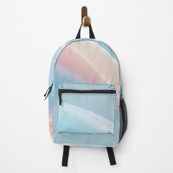 Item preview, Smooth pastel abstract waves in blue pink and cream tones with soft flowing curves and gentle gradient designed and sold by Mimoshi ⭐⭐⭐⭐⭐.