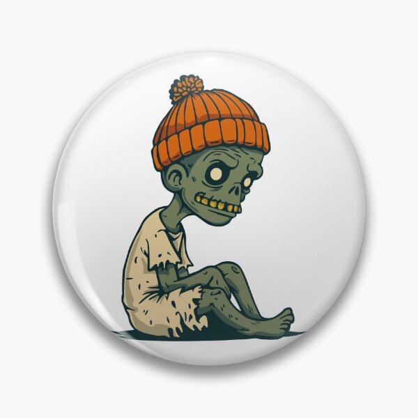 Item preview, Funny Tired Zombie | Cute Cartoon Undead Character Design | Zombie Funny Spooky Tired Undead Character Art designed and sold by DigitalFhaiz.