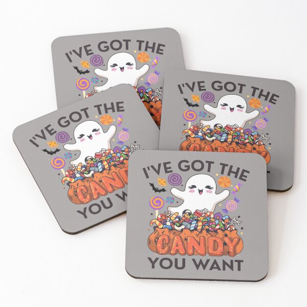 Item preview, I've Got the Candy You Want – Cute Halloween Ghost designed and sold by Coaster Culture Industries.
