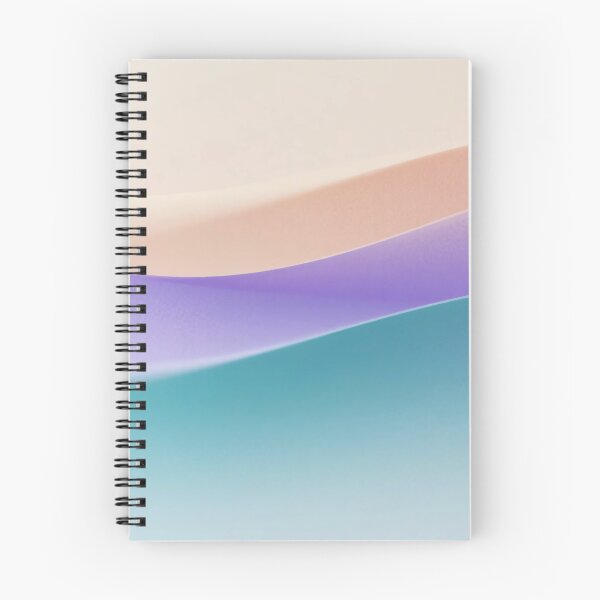 Item preview, Soft pastel abstract waves in peach lavender and turquoise gradient, smooth flowing curves creating calm composition designed and sold by Mimoshi ⭐⭐⭐⭐⭐.