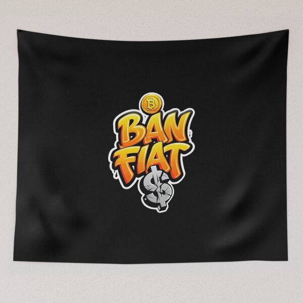 Item preview, Ban Fiat Bitcoin Design designed and sold by RadDeck.