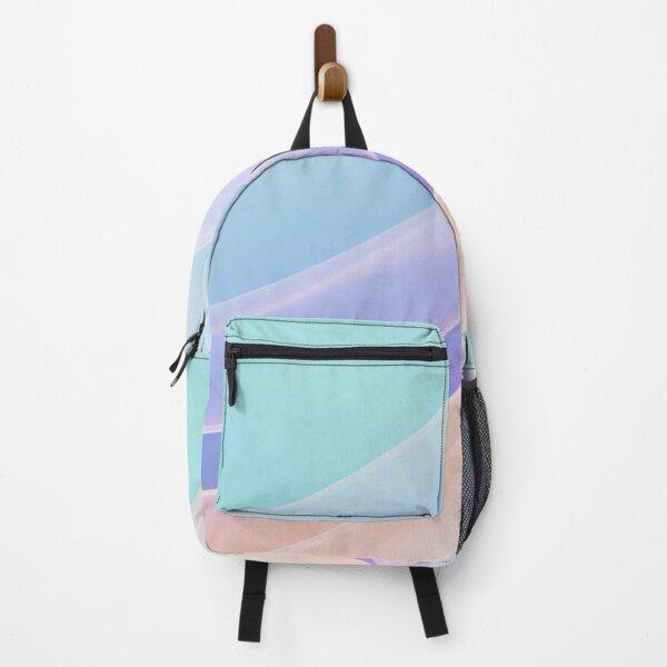 Item preview, Soft pastel flowing ribbons in turquoise lavender and peach with smooth curves and airy transparent gradient layers designed and sold by Mimoshi ⭐⭐⭐⭐⭐.