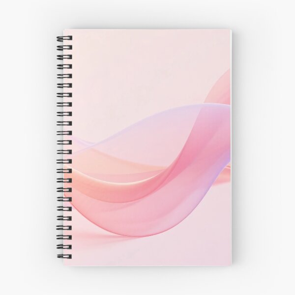 Item preview, Soft pink and peach flowing abstract ribbons with smooth curves and gentle pastel gradient dreamy background designed and sold by Mimoshi ⭐⭐⭐⭐⭐.
