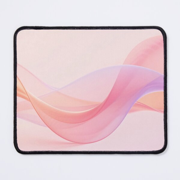 Item preview, Soft pink and peach flowing abstract ribbons with smooth curves and gentle pastel gradient dreamy background designed and sold by Mimoshi ⭐⭐⭐⭐⭐.