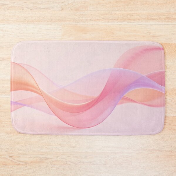 Item preview, Soft pink and peach flowing abstract ribbons with smooth curves and gentle pastel gradient dreamy background designed and sold by Mimoshi ⭐⭐⭐⭐⭐.
