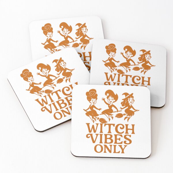 Item preview, Witch Vibes Only – Retro Flying Witches Halloween Design for Spooky Season Queens designed and sold by inkoutninja.