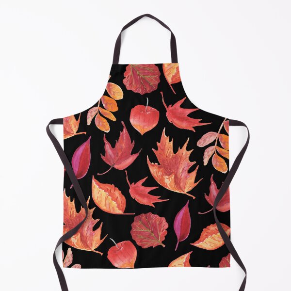 Item preview, Autumn Leaves Watercolor Design Graphic T-Shirt - Cozy Fall Pattern with Red and Orange Leaves designed and sold by FestivityFinds.
