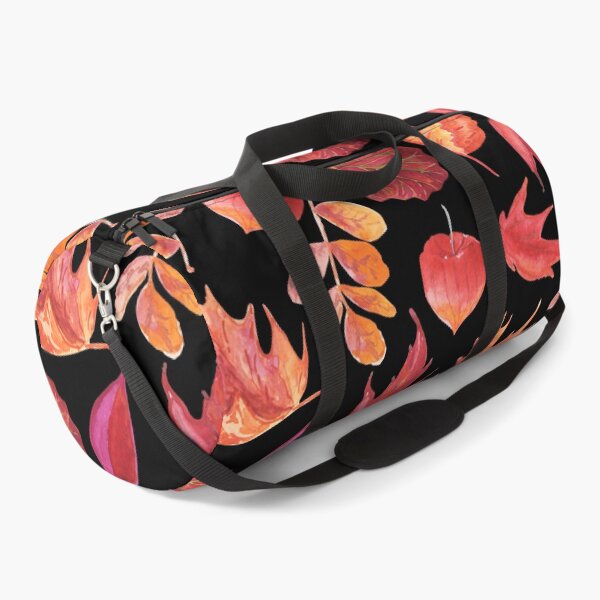 Item preview, Autumn Leaves Watercolor Design Graphic T-Shirt - Cozy Fall Pattern with Red and Orange Leaves designed and sold by FestivityFinds.